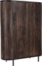 Livingfurn - Kabinetkast Noor Walnut 150cm - Mangohout / Gecoat Staal