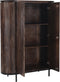 Livingfurn - Kabinetkast Noor Walnut 150cm - Mangohout / Gecoat Staal