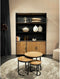 Livingfurn - Kabinetkast Sturdy 120cm - Mangohout / Gecoat Staal