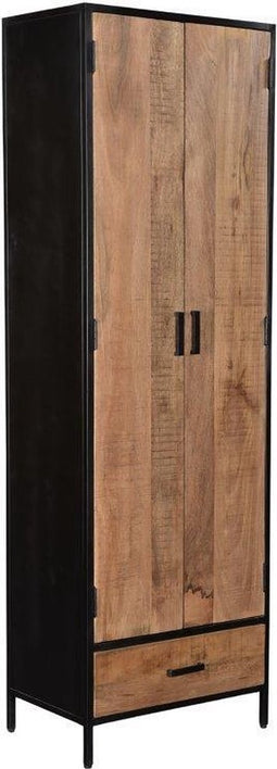 Livingfurn - Kabinetkast Sturdy - 2 Deurs - 65x200cm - Mangohout