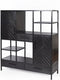 Livingfurn - Kabinetkast York 140cm - Mangohout / Gecoat Staal