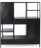 Livingfurn - Kabinetkast York 140cm - Mangohout / Gecoat Staal