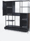 Livingfurn - Kabinetkast York 160cm - Mangohout / Gecoat Staal