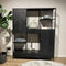 Livingfurn - Kabinetkast York 160cm - Mangohout / Gecoat Staal