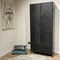 Livingfurn - Kabinetkast York 2 lade 90cm - Mangohout / Gecoat Staal