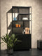 Livingfurn - Kabinetkast York 90cm - Mangohout / Gecoat Staal