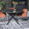 Livingfurn - Ronde Eetkamertafel Marmer Zwart - Marmer - 120 cm