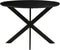 Livingfurn - Ronde Eetkamertafel Oslo Zwart - Acasia Hout - 120 cm