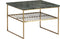 Livingfurn - Salontafel Dian Marble Groen Goud - 55x55x40 - Marmer