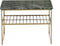 Livingfurn - Salontafel Dian Marble Groen Goud - 55x55x40 - Marmer