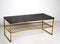 Livingfurn - Salontafel Dian Zwart Goud - 40x90x35 - Marmer