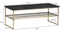 Livingfurn - Salontafel Dian Zwart Goud - 40x90x35 - Marmer