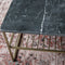 Livingfurn - Salontafel Dian Zwart Goud - 40x90x35 - Marmer