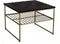 Livingfurn - Salontafel Dian Zwart Goud - 55x55x44 - Marmer