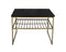 Livingfurn - Salontafel Dian Zwart Goud - 55x55x44 - Marmer