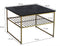 Livingfurn - Salontafel Dian Zwart Goud - 55x55x44 - Marmer