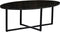 Livingfurn - Salontafel Elize - Ovaal Zwart - 60x100x40 - Marmer