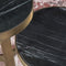 Livingfurn - Salontafel Glennis - Zwart Goud - 40x40x55cm - Marmer