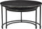 Livingfurn - Salontafel Jamie Zwart - Set van 2 - 70x70x38 - Marmer