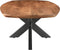Livingfurn - Salontafel Jesper 120cm - Mangohout / Gecoat Staal