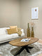 Livingfurn - Salontafel Jesper 120cm - Mangohout / Gecoat Staal