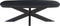 Livingfurn - Salontafel Jesper Black 120 - Mangohout / Gecoat Staal