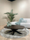 Livingfurn - Salontafel Jesper Brown 120cm - Mangohout / Gecoat Staal