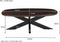 Livingfurn - Salontafel Jesper Brown 120cm - Mangohout / Gecoat Staal