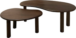 Livingfurn - Salontafel Nubi Brown Set of 2 - Mangohout