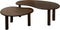 Livingfurn - Salontafel Nubi Brown Set of 2 - Mangohout