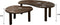 Livingfurn - Salontafel Nubi Brown Set of 2 - Mangohout