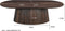 Livingfurn - Salontafel Salvator Walnut Oval 120 - Mangohout