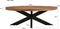 Livingfurn - Salontafel Sturdy Ovaal - 70x130x45cm - Mangohout