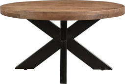 Livingfurn - Salontafel Sturdy Rond - 80x80x40cm - Mangohout