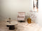 Livingfurn - Salontafel Valentino Round 75cm - Mangohout / Travertin