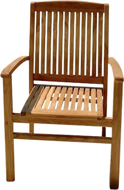 Livingfurn Stapelbare Tuinstoel Amara Naturel