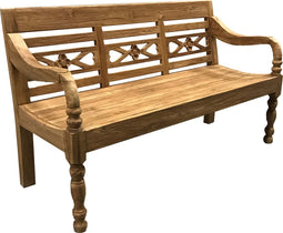 Livingfurn - Tuinbank Station Kasar - 150x90x55 cm - Teakhout