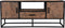 Livingfurn - TV Meubel Dakota 130 cm - Riverwood / Gecoat Staal