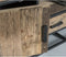Livingfurn - TV Meubel Dakota 130 cm - Riverwood / Gecoat Staal