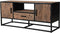 Livingfurn - TV Meubel Dakota 130 cm - Riverwood / Gecoat Staal