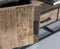 Livingfurn - TV Meubel Dakota 130 cm - Riverwood / Gecoat Staal
