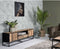 Livingfurn - TV Meubel Dakota 130 cm - Riverwood / Gecoat Staal