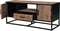 Livingfurn - TV Meubel Dakota 130 cm - Riverwood / Gecoat Staal
