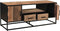 Livingfurn - TV Meubel Dakota 130 cm - Riverwood / Gecoat Staal