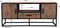 Livingfurn - TV Meubel Dakota 130 cm - Riverwood / Gecoat Staal
