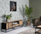 Livingfurn - TV Meubel Dakota 150 cm - Riverwood / Gecoat Staal