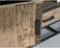 Livingfurn - TV Meubel Dakota 150 cm - Riverwood / Gecoat Staal