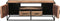 Livingfurn - TV Meubel Dakota 150 cm - Riverwood / Gecoat Staal