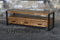 Livingfurn - TV Meubel Nairobi 150cm - Mangohout / Gecoat Staal