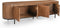 Livingfurn - TV Meubel Noor Natural 210cm - Mangohout / Gecoat Staal